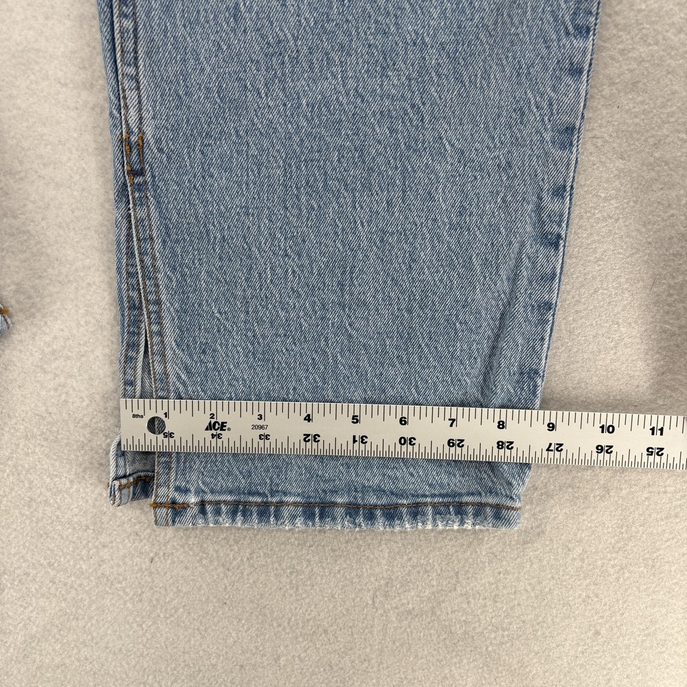 Abercrombie & Fitch Light Blue Straight Leg Jeans - Picture 10 of 14